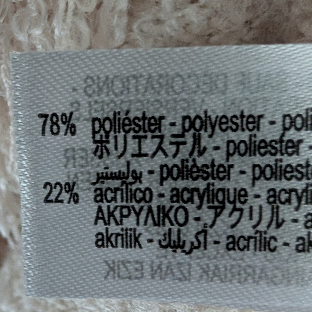 NWT Zara Crewneck Cardigan Scandi Girl Sweater In Ivory w/ Black Bows, Sz L - Picture 8 of 8